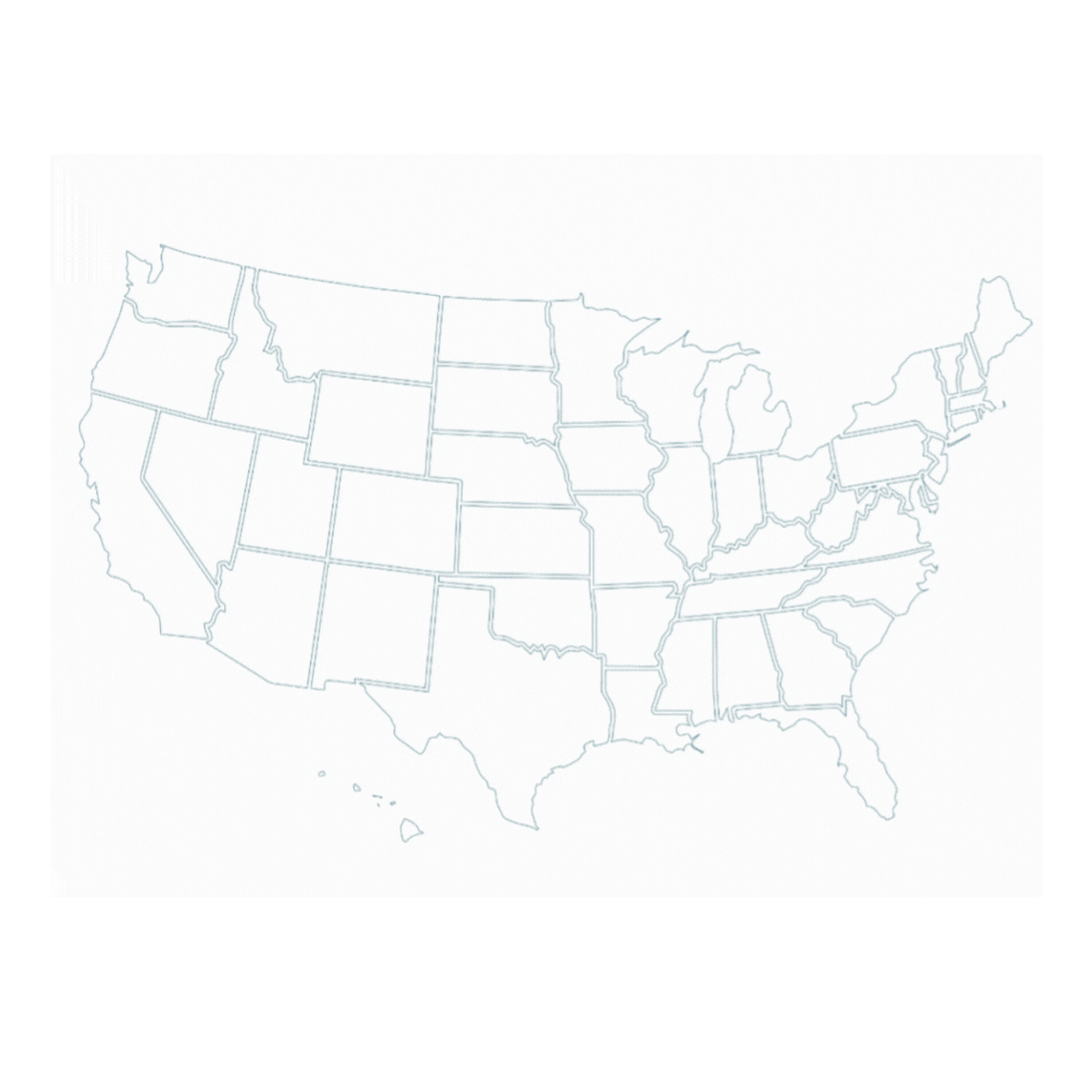 Map of the 33 states where Broad Spectrum Insurance is licensed